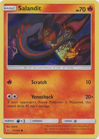 Salandit (15/145) (Collection Promo) [Sun & Moon: Guardians Rising] | Nerdhalla Games