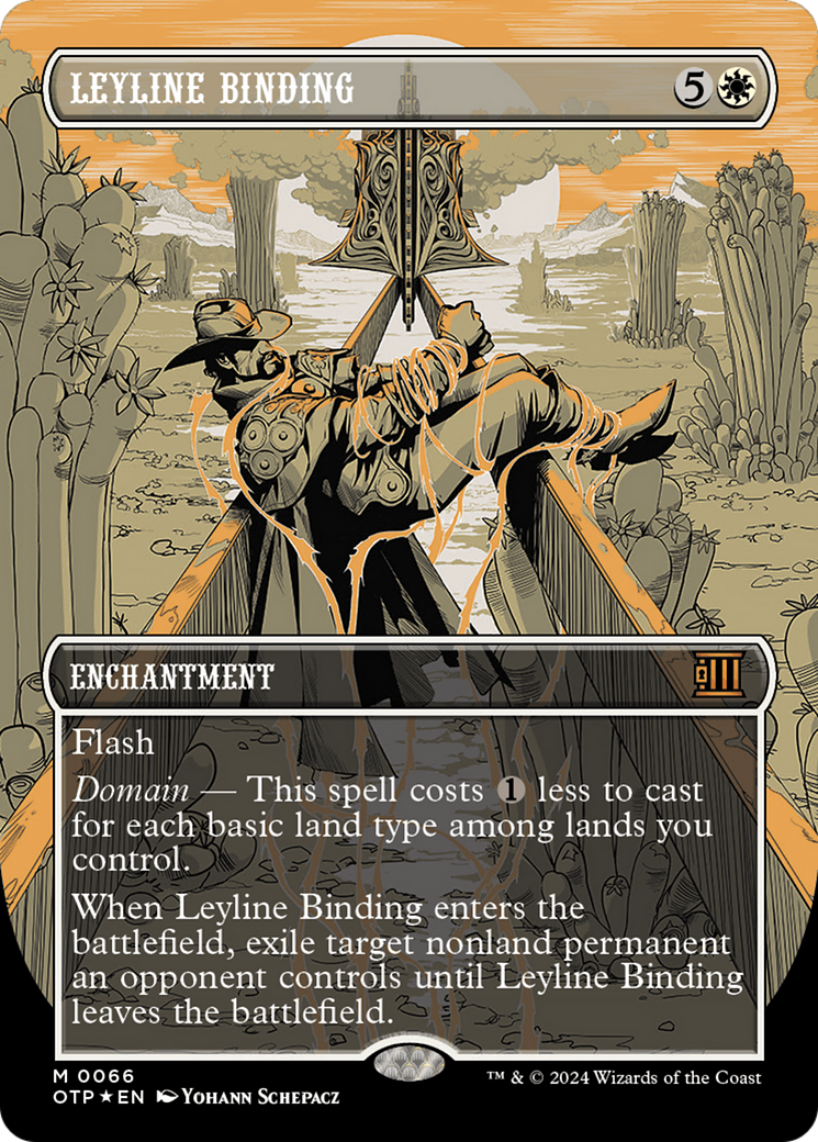 Leyline Binding (Textured Foil) [Outlaws of Thunder Junction: Breaking News] | Nerdhalla Games