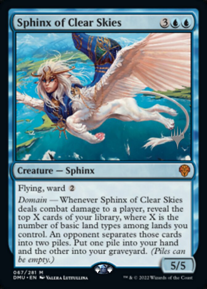 Sphinx of Clear Skies (Promo Pack) [Dominaria United Promos] | Nerdhalla Games