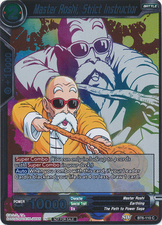 Master Roshi, Strict Instructor (Event Pack 4) (BT6-110) [Promotion Cards] | Nerdhalla Games