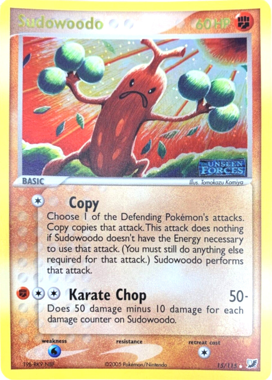 Sudowoodo (15/115) (Stamped) [EX: Unseen Forces] | Nerdhalla Games