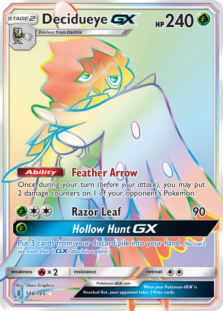 Decidueye GX (146/145) [Sun & Moon: Guardians Rising] | Nerdhalla Games