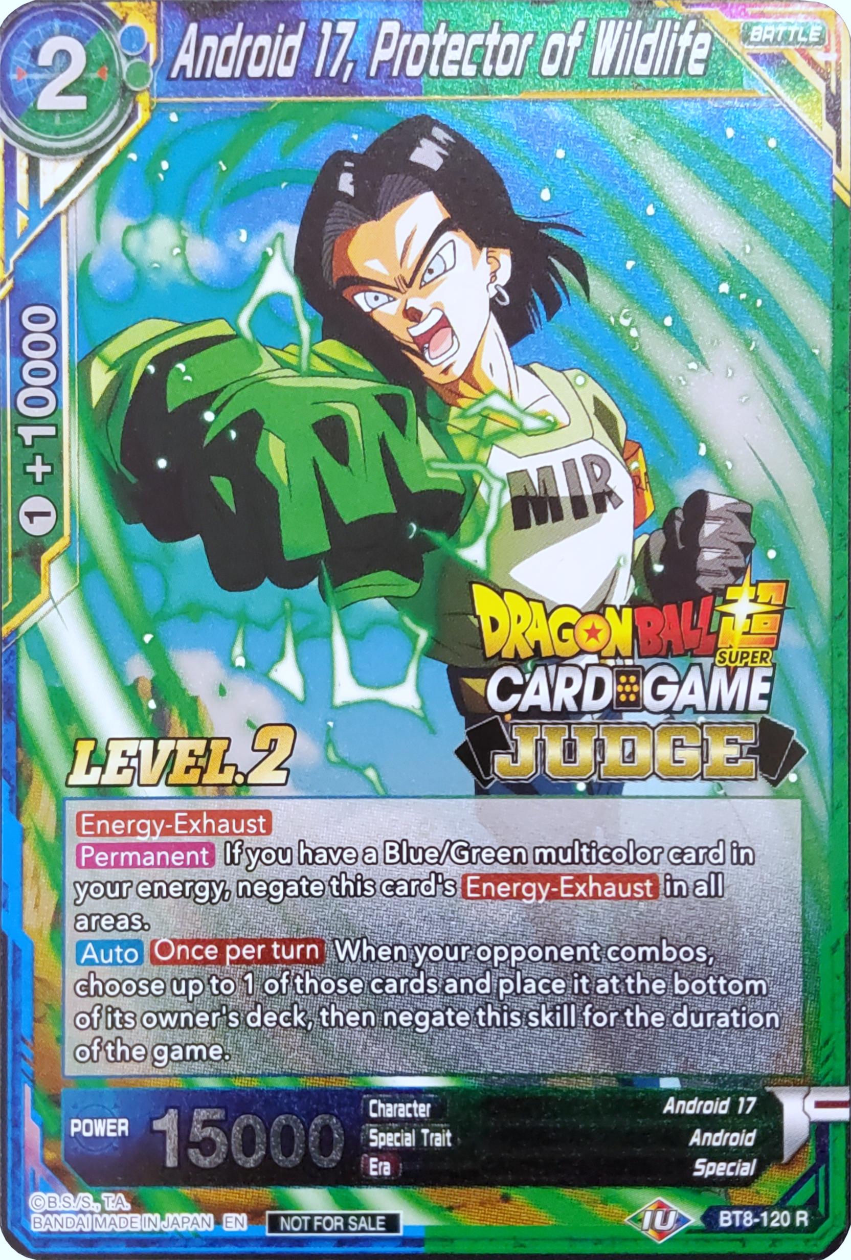 Android 17, Protector of Wildlife (Level 2) (BT8-120) [Judge Promotion Cards] | Nerdhalla Games