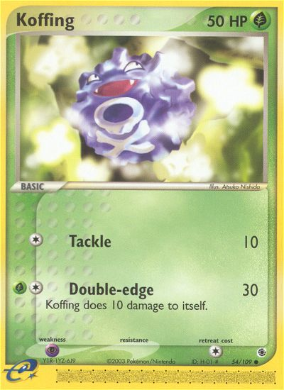 Koffing (54/109) [EX: Ruby & Sapphire] | Nerdhalla Games