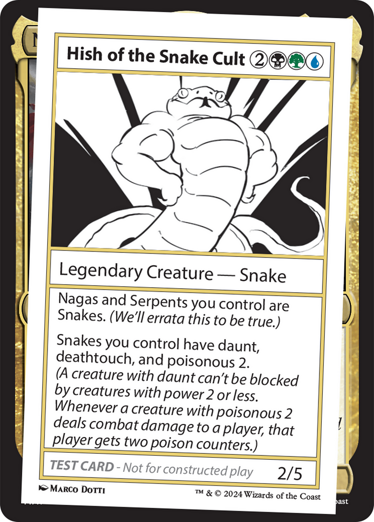 Hish of the Snake Cult [Mystery Booster 2 Playtest Cards] | Nerdhalla Games