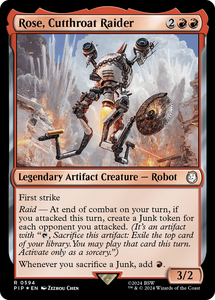 Rose, Cutthroat Raider (Surge Foil) [Fallout] | Nerdhalla Games