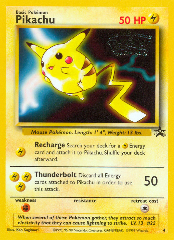 Pikachu (4) [Wizards of the Coast: Black Star Promos] | Nerdhalla Games