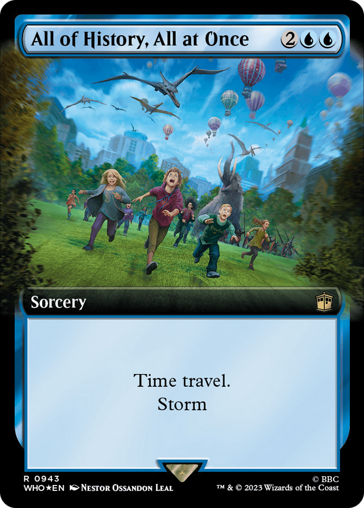 All of History, All at Once (Extended Art) (Surge Foil) [Doctor Who] | Nerdhalla Games