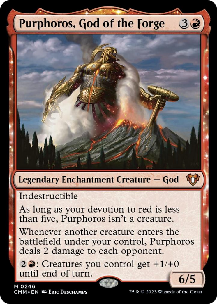 Purphoros, God of the Forge [Commander Masters] | Nerdhalla Games