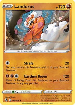 Landorus (148/264) (Cosmos Holo) [Sword & Shield: Fusion Strike] | Nerdhalla Games