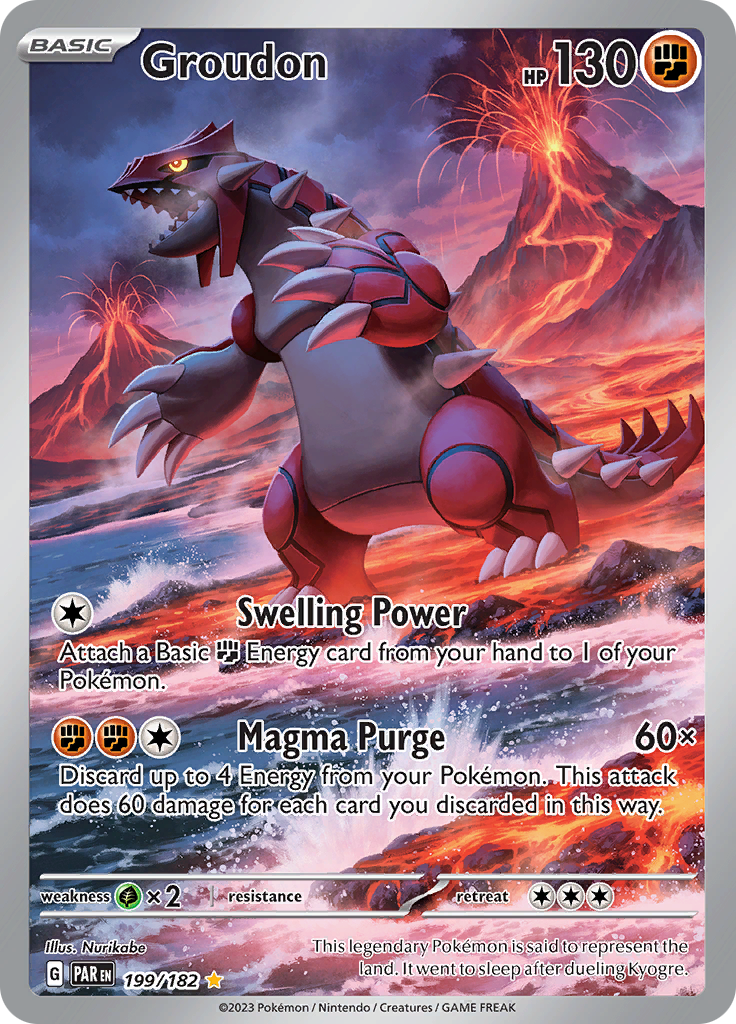 Groudon (199/182) [Scarlet & Violet: Paradox Rift] | Nerdhalla Games