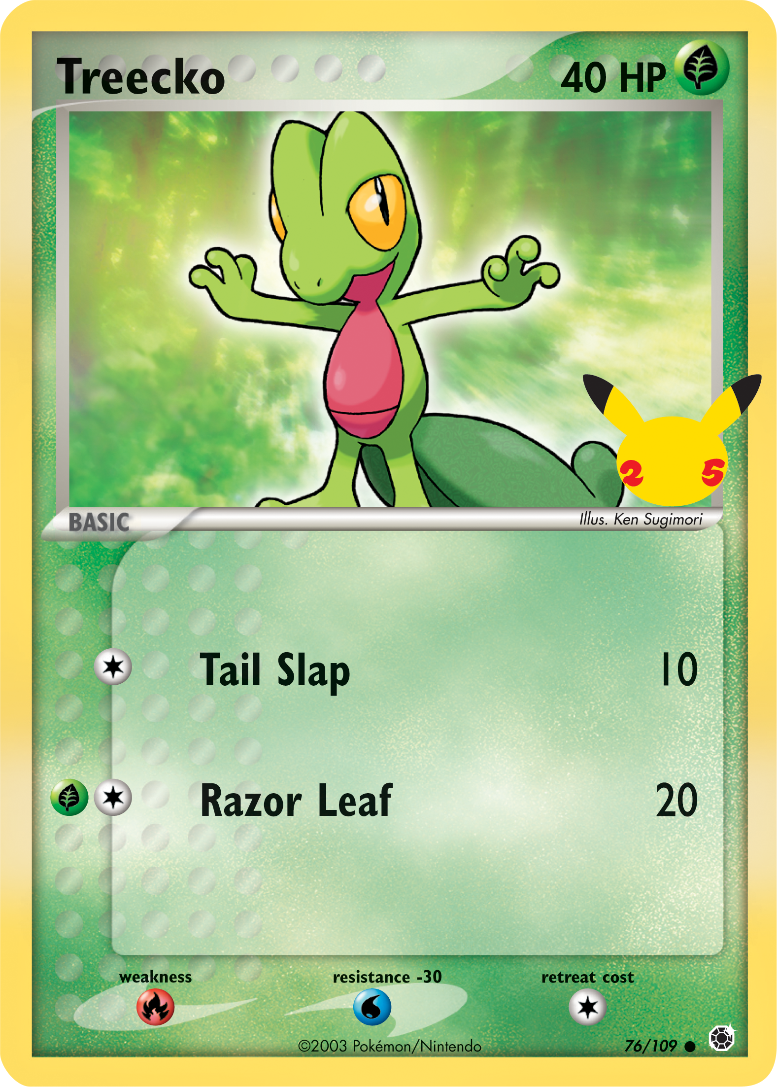 Treecko (76/109) (Jumbo Card) [First Partner Pack] | Nerdhalla Games