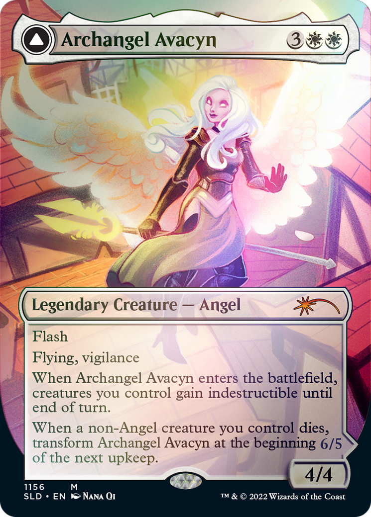 Archangel Avacyn // Avacyn, the Purifier (Borderless) [Secret Lair: From Cute to Brute] | Nerdhalla Games