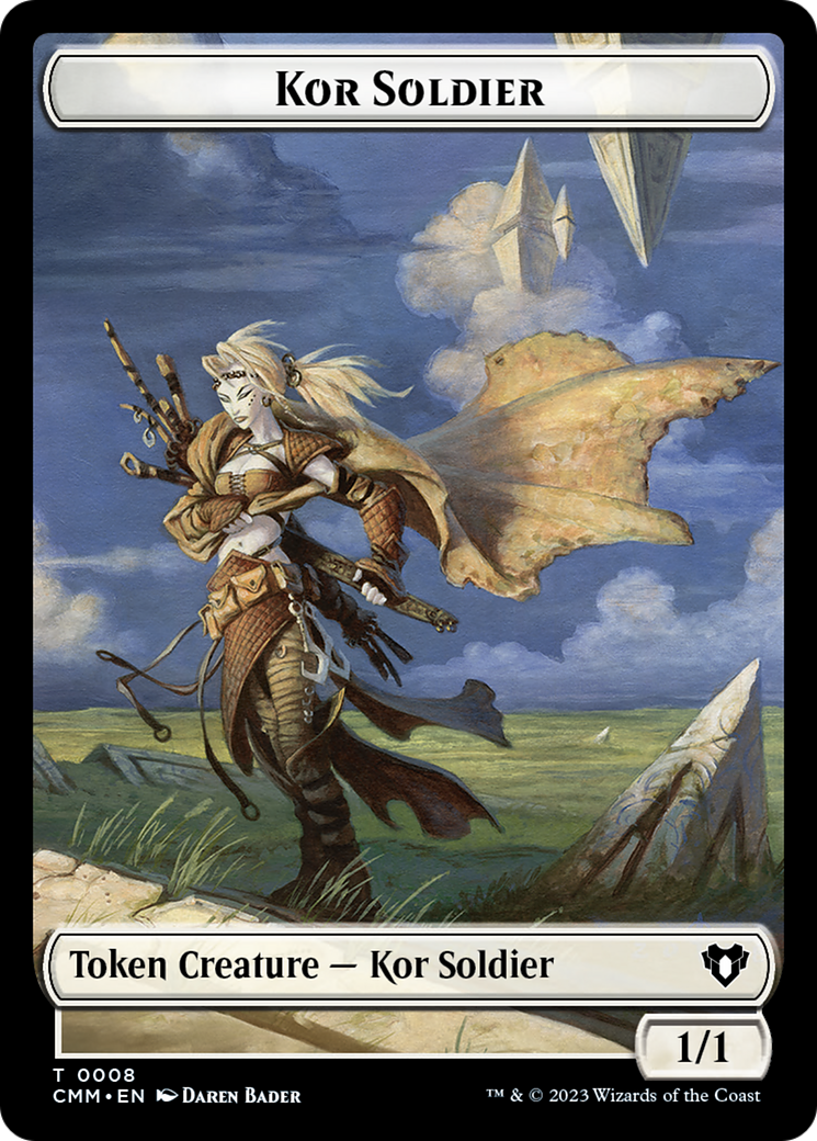 Kor Soldier Token [Commander Masters Tokens] | Nerdhalla Games