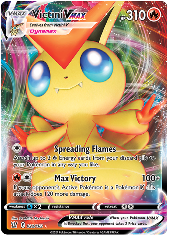 Victini VMAX (022/163) [Sword & Shield: Battle Styles] | Nerdhalla Games