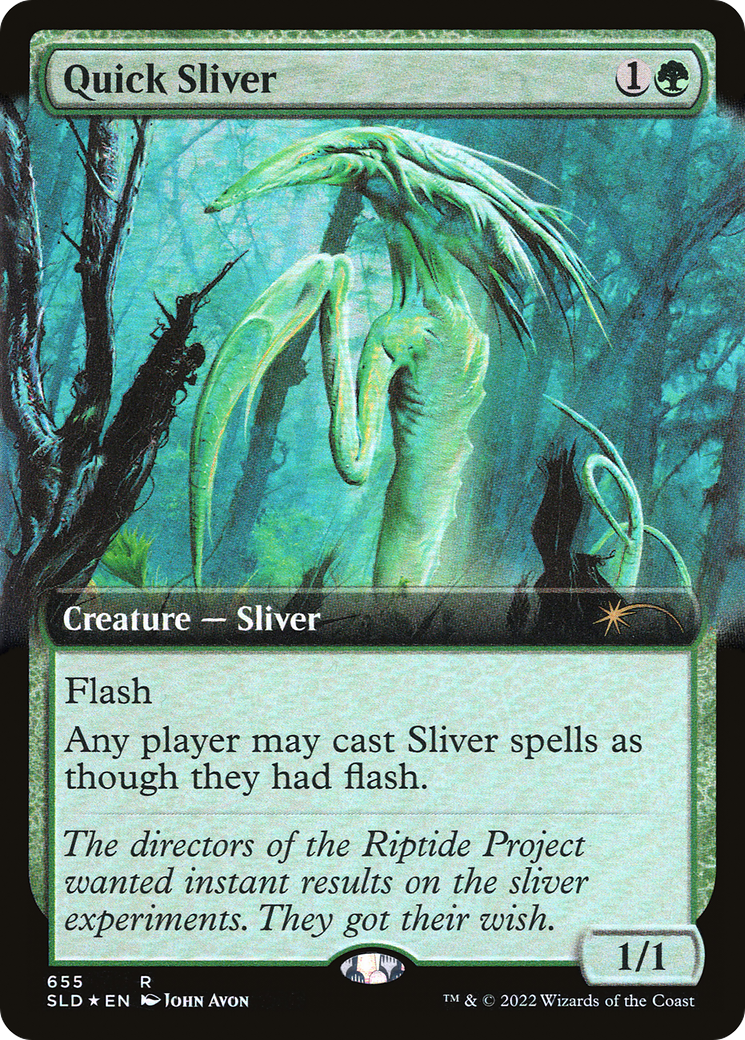 Quick Sliver (Extended Art) [Secret Lair Drop Promos] | Nerdhalla Games