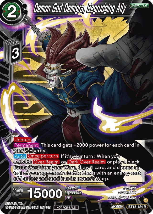 Demon God Demigra, Begrudging Ally (Championship 2022) (BT18-124) [Promotion Cards] | Nerdhalla Games