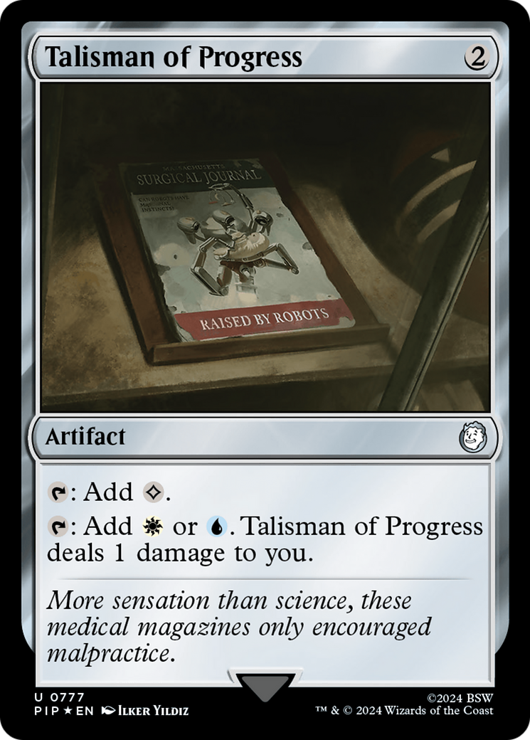 Talisman of Progress (Surge Foil) [Fallout] | Nerdhalla Games