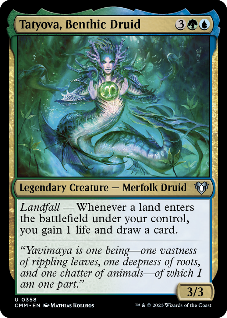 Tatyova, Benthic Druid [Commander Masters] | Nerdhalla Games