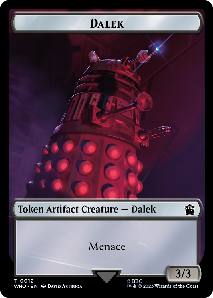 Dalek // Mark of the Rani Double-Sided Token [Doctor Who Tokens] | Nerdhalla Games