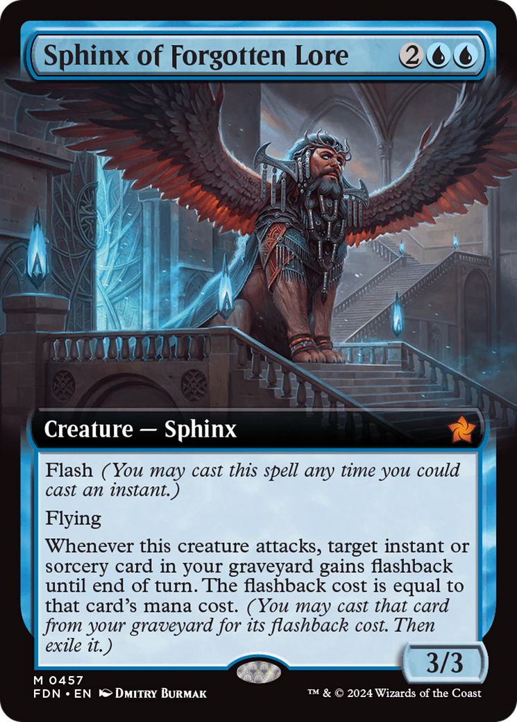 Sphinx of Forgotten Lore (Extended Art) [Foundations] | Nerdhalla Games