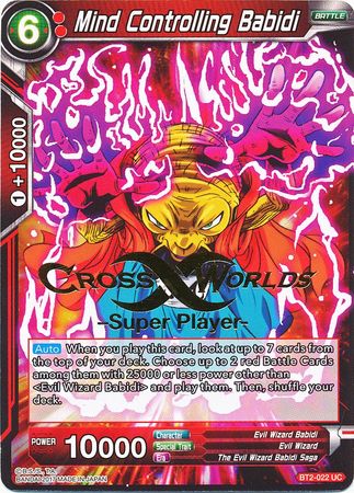 Mind Controlling Babidi (Super Player Stamped) (BT2-022) [Tournament Promotion Cards] | Nerdhalla Games