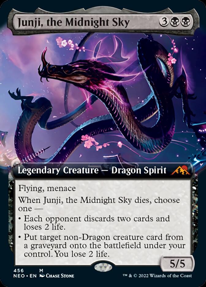 Junji, the Midnight Sky (Extended Art) [Kamigawa: Neon Dynasty] | Nerdhalla Games