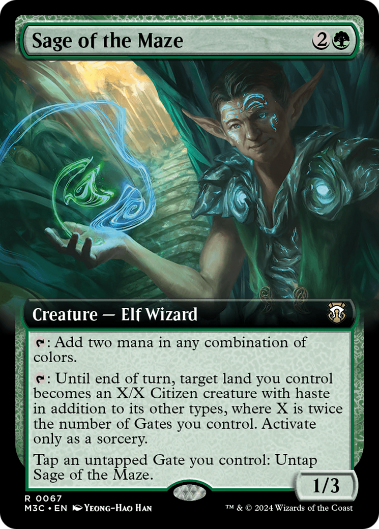 Sage of the Maze (Extended Art) [Modern Horizons 3 Commander] | Nerdhalla Games