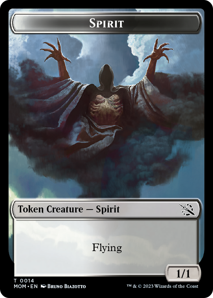 Elemental (9) // Spirit (14) Double-Sided Token [March of the Machine Tokens] | Nerdhalla Games