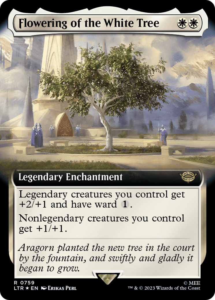 Flowering of the White Tree (Extended Art) (Surge Foil) [The Lord of the Rings: Tales of Middle-Earth] | Nerdhalla Games