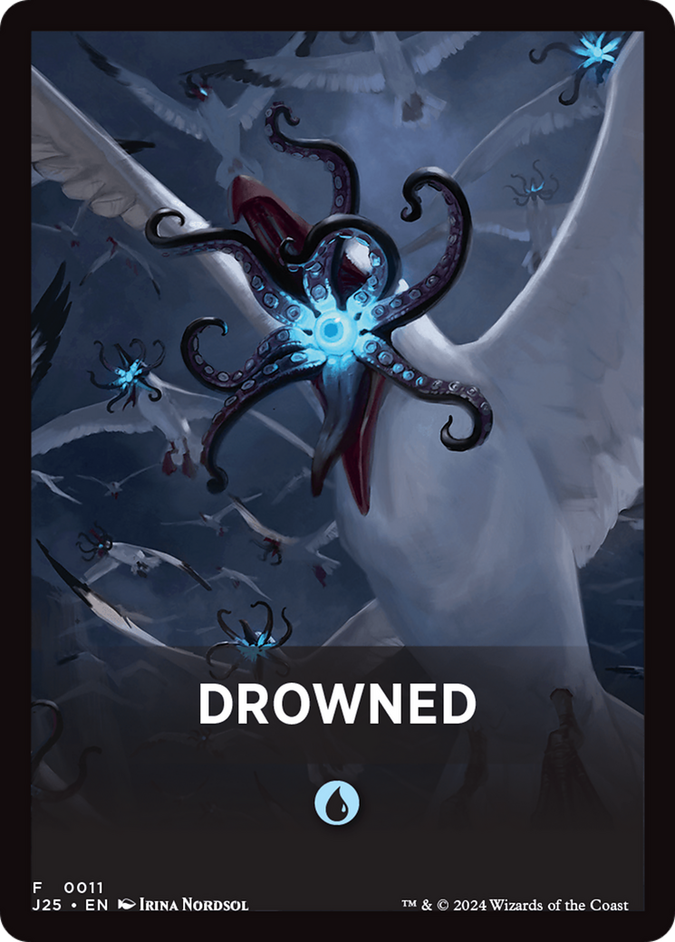 Drowned Theme Card [Foundations Jumpstart Front Cards] | Nerdhalla Games