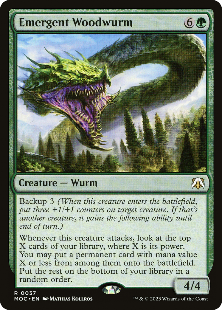 Emergent Woodwurm [March of the Machine Commander] | Nerdhalla Games