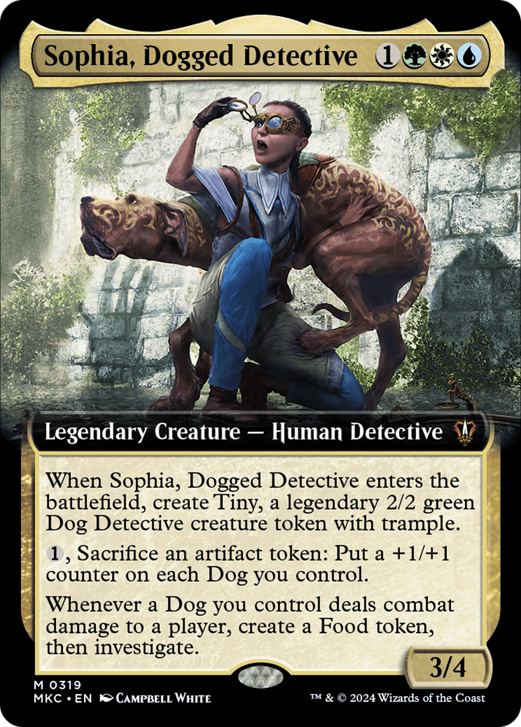 Sophia, Dogged Detective (Extended Art) [Murders at Karlov Manor Commander] | Nerdhalla Games