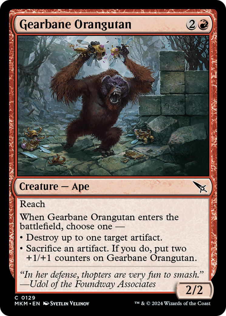 Gearbane Orangutan [Murders at Karlov Manor] | Nerdhalla Games