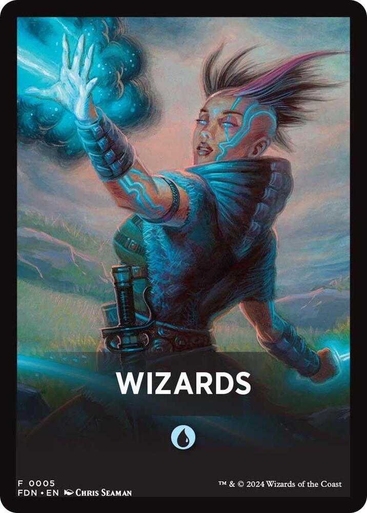 Wizards Theme Card [Foundations Tokens] | Nerdhalla Games