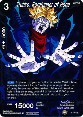 Trunks, Forerunner of Hope (P-139) [Promotion Cards] | Nerdhalla Games