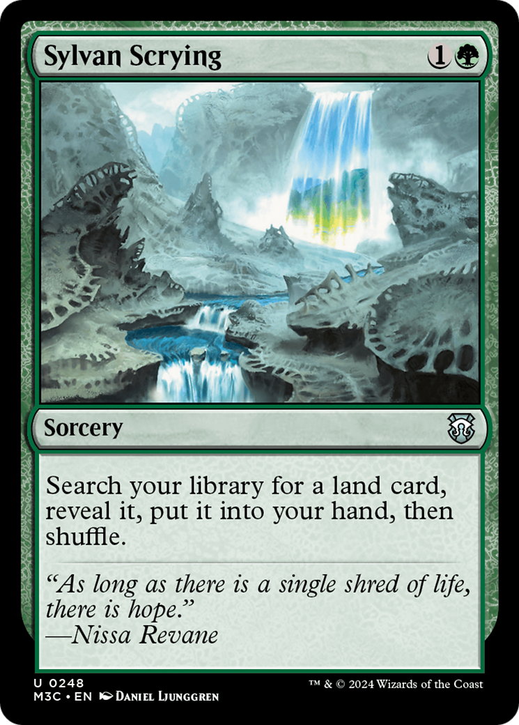 Sylvan Scrying (Ripple Foil) [Modern Horizons 3 Commander] | Nerdhalla Games