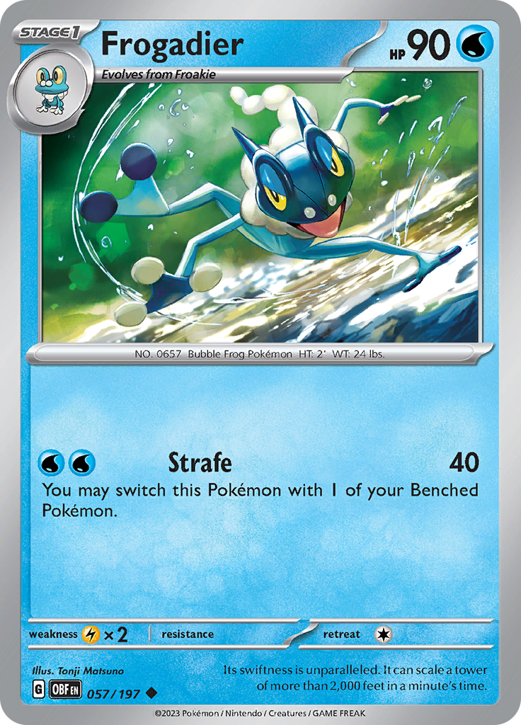 Frogadier (057/197) [Scarlet & Violet: Obsidian Flames] | Nerdhalla Games