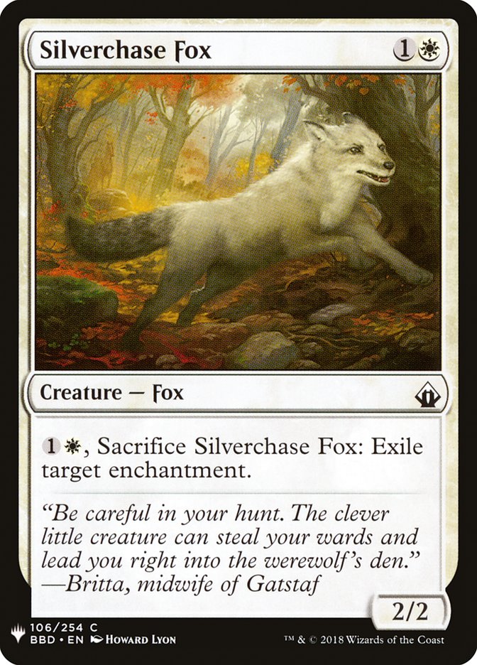 Silverchase Fox [Mystery Booster] | Nerdhalla Games