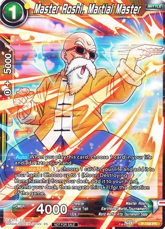 Master Roshi, Martial Master (Power Booster: World Martial Arts Tournament) (P-158) [Promotion Cards] | Nerdhalla Games