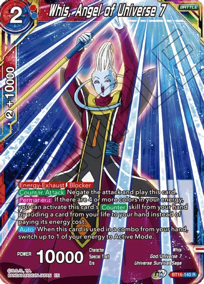 Whis, Angel of Universe 7 (BT16-140) [Realm of the Gods] | Nerdhalla Games