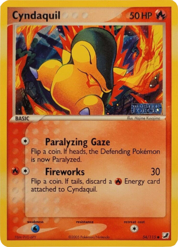 Cyndaquil (54/115) (Stamped) [EX: Unseen Forces] | Nerdhalla Games