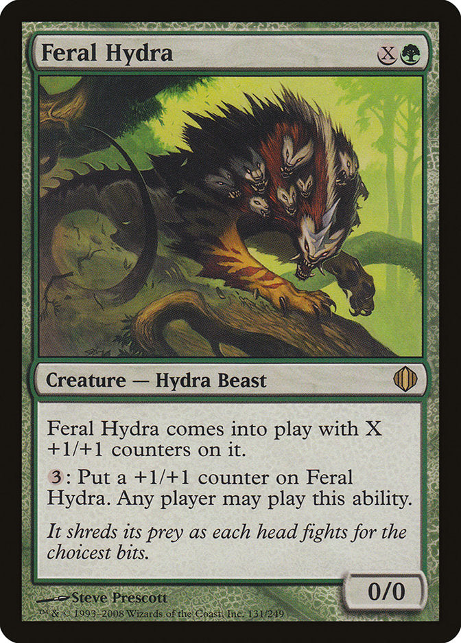 Feral Hydra (Oversized) [Oversize Cards] | Nerdhalla Games