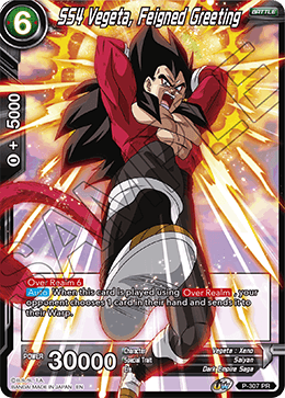 SS4 Vegeta, Feigned Greeting (P-307) [Tournament Promotion Cards] | Nerdhalla Games