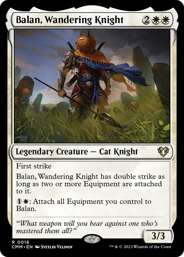 Balan, Wandering Knight [Commander Masters] | Nerdhalla Games