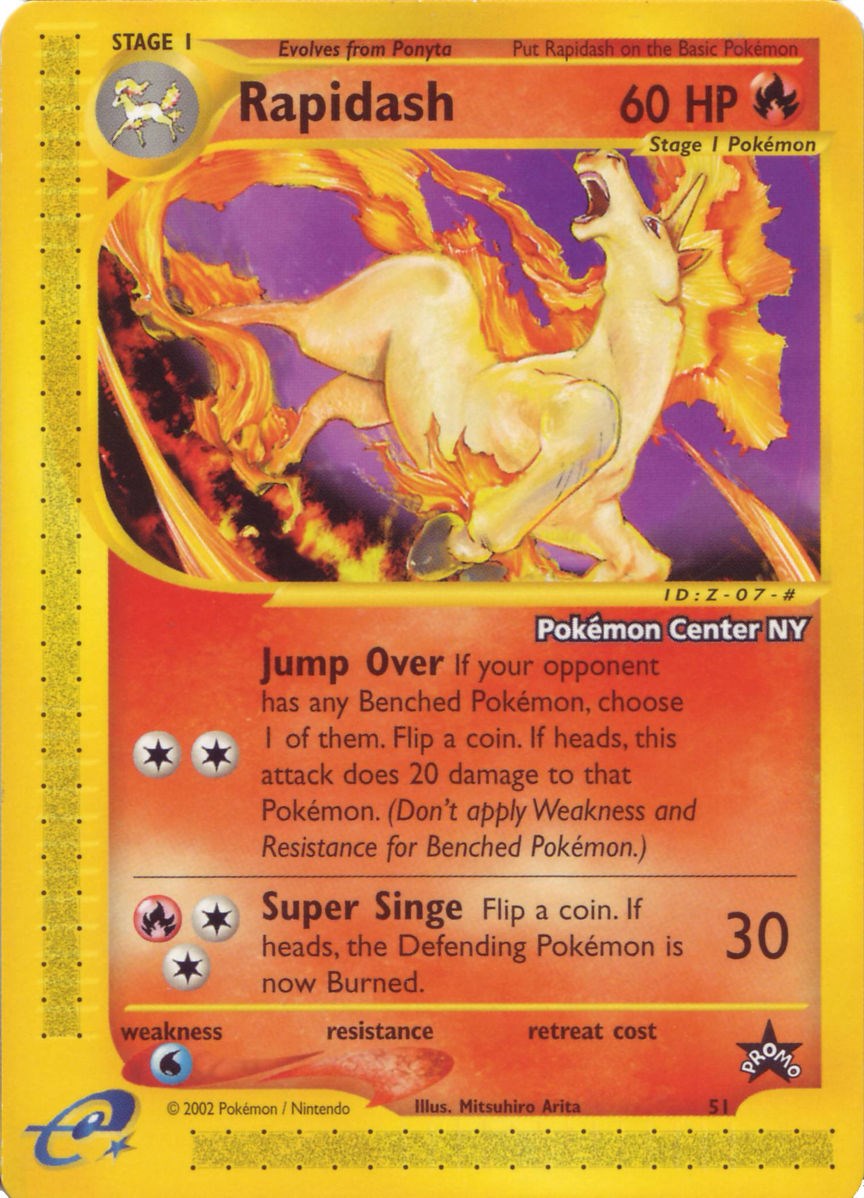 Rapidash (51) (Pokemon Center NY Promo) [Wizards of the Coast: Black Star Promos] | Nerdhalla Games