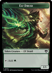 Servo // Elf Druid Double-Sided Token [Commander Masters Tokens] | Nerdhalla Games