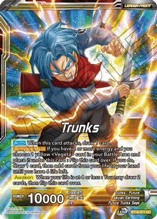 Trunks // SSB Vegeta & SS Trunks, Father-Son Onslaught (BT16-071) [Realm of the Gods] | Nerdhalla Games