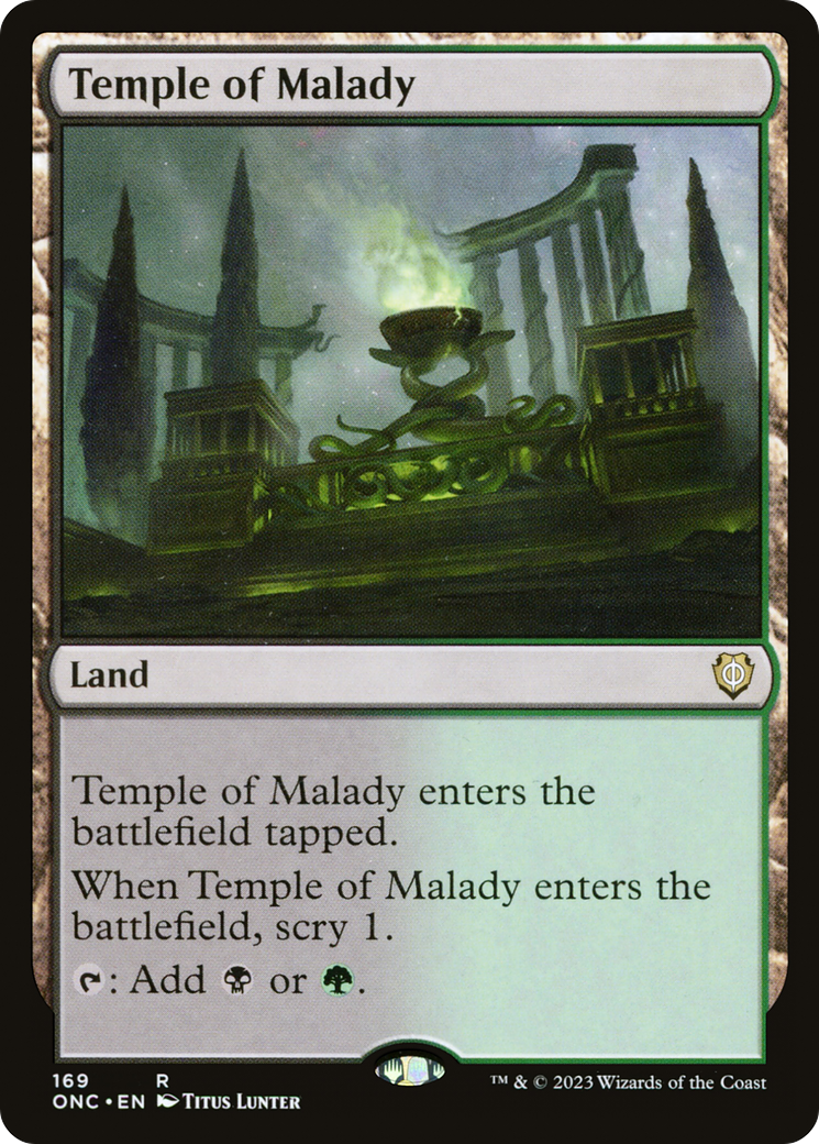 Temple of Malady [Phyrexia: All Will Be One Commander] | Nerdhalla Games