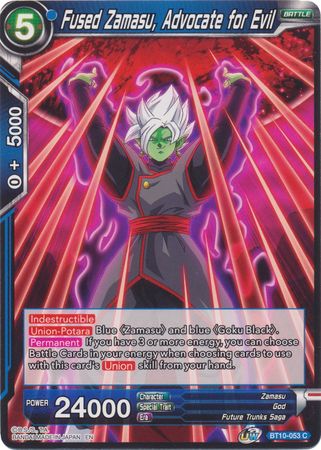 Fused Zamasu, Advocate for Evil (BT10-053) [Rise of the Unison Warrior 2nd Edition] | Nerdhalla Games